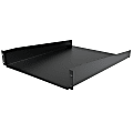 StarTech.com 2U Server Rack Cabinet Shelf - Fixed 22" Deep Cantilever Rackmount Tray for 19" Data/AV/Network Enclosure w/cage nuts, screws - 2U 19in server rack cabinet shelf 22in deep