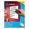 Avery® Peel & Stick Dry-Erase Sheets, 8 1/2" x 11", Pack Of 4 1 thumbnail image