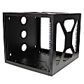 StarTech.com 8U Sideways Wallmount Rack for Servers - Side-Mount Server Rack for Easy Access - 8U wall-mount network rack to mount your 19 inch wide servers perpendicular to the wall - Ships fully assembled and includes all necessary screws/nuts 1 thumbnail image