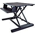 StarTech.com Sit Stand Desk Converter - Large 35in Work Surface - Adjustable Stand up Desk - For Two Monitors up to 24" or One 30" - Work in comfort and enhance productivity by turning your desk into a spacious sit-stand workspace