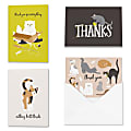 All Occasion Thank You "Mischievous Kittens" Greeting Card Assortment With Blank Envelopes, 4-7/8" x 3-1/2", Pack of 24