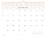 Cambridge® Work-Style Monthly Wall Calendar, Large, 14 7/8" x 11 7/8", Pink, January to December 2018 (CRM20827-18) 1 thumbnail image