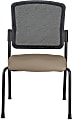 WorkPro® Spectrum Series Mesh/Vinyl Stacking Guest Chair with Antimicrobial Protection, Armless, Beige, Set Of 2 Chairs, BIFMA Compliant