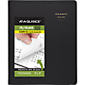 2024-2025 AT-A-GLANCE® Academic Monthly Large Planner, 9" x 11", Black, July to December