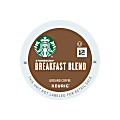 Starbucks® Single-Serve Coffee K-Cup®, Breakfast Blend, Carton Of 24