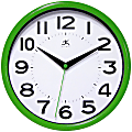Infinity Instruments Metro Round Wall Clock, 9”, Green 1 thumbnail image