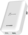 j5create 65W GaN Slim PD USB-C 2-Port Charger, White, JUP2465