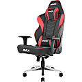 AKRacing Masters Series Max Gaming Chair - For Gaming - Metal, PU Leather, Foam, Aluminum - Black, Red 1 thumbnail image