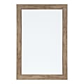DesignOvations Beatrice Magnetic Framed Dry-Erase Board, Melamine, 18” x 27”, White, Brown Plastic Frame 1 thumbnail image