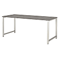 Bush Business Furniture 400 72"W Table Computer Desk, Platinum Gray, Standard Delivery