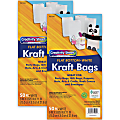 Creativity Street Kraft Bags, 6" x 3-5/8" x 11", White, 50 Bags Per Pack, Set Of 2 Packs 1 thumbnail image