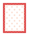 Barker Creek Computer Paper, 8 1/2" x 11", Red-And-White Dot, Pack Of 50 Sheets