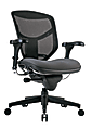 WorkPro® Quantum 9000 Series Ergonomic Mesh/Premium Fabric Mid-Back Chair, Black/Gray