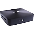 Asus VivoMini UN62-M036M Desktop Computer - Intel Core i3 (4th Gen) i3-4030U 1.90 GHz DDR3L SDRAM - Mini PC - Black 1 thumbnail image