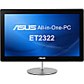 Asus ET2322IUTH-C2 All-in-One Computer - Intel Core i3 i3-4010U 1.70 GHz - 8 GB DDR3 SDRAM - 1 TB HDD - 23" 1920 x 1080 Touchscreen Display - Windows 8.1 64-bit - Desktop - Black