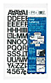 Chartpak Pickett Vinyl Letters And Numbers, 3/4", Black