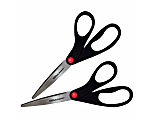 Office Depot® Brand Scissors, 8", Straight, Black, Pack Of 2 1 thumbnail image