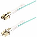 StarTech.com 5m (16.4ft) LC (UPC) OM4 Multimode Fiber Optic Cable w/Push Pull Tabs, 50/125µm, 100G, Low Insertion Loss, LSZH Jumper Cord 1 thumbnail image