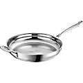 Cuisinart 12" Skillet with Helper Handle - 12" Diameter Skillet - Stainless Handle, Stainless Steel - Dishwasher Safe - Oven Safe - Stainless