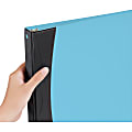 Avery® Comfort Touch Binder With EZ-Turn™ Rings, 1" Rings, 40% Recycled, Blue