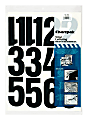 Chartpak Pickett Vinyl Numbers, 4", Black 1 thumbnail image