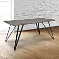 Flash Furniture Rectangular Dining Table, 29-1/4"H x 31-1/2"W x 63"D, Faux Concrete 1 thumbnail image