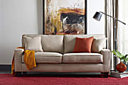 Serta® Deep-Seating Palisades Sofa, 73", Sand/Espresso