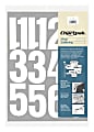 Chartpak Pickett Vinyl Numbers, 4", White 1 thumbnail image