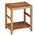 Honey-Can-Do Bamboo Spa Bench, 19 5/8"H x 12 5/8"W x 16 1/2"D, Natural 1 thumbnail image
