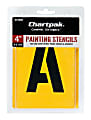 Chartpak Pickett Painting Stencils, Numbers/Letters, 4"