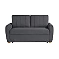Serta Douglas Convertible Loveseat, 37-2/5”H x 66-9/10”W x 36-3/5”D, Charcoal