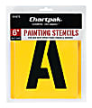 Chartpak Pickett Painting Stencils, Numbers/Letters, 6"