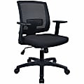 Lorell® Soho Mid-Back Task Chair, Black 1 thumbnail image