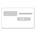 ComplyRight Double-Window Envelopes For W2-C Tax Forms, 5 5/8" x 9 1/4", White, Pack Of 100