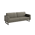 Safco® Mirella Lounge Sofa, Black/Silver