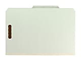 Smead® Pressboard Colored Classification Folders, 3" Expansion, Legal Size, Gray/Green, Box Of 10 Folders 1 thumbnail image