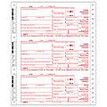 ComplyRight™ 1099-G Tax Forms, 4-Part, Copy A, State, B, C, 1-Wide, Continuous, 9" x 11", Pack Of 100 Forms 1 thumbnail image