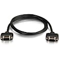 C2G CMG-Rated DB9 Low Profile Null Modem F-F - Null modem cable - DB-9 (F) to DB-9 (F) - 50 ft - molded, thumbscrews - black 1 thumbnail image