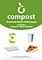 Recycle Across America Compost Standardized Labels, COMP-1007, 10" x 7", Green 1 thumbnail image