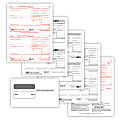 ComplyRight® W-2 Tax Forms Set, 4-Part, 2-Up, Copies A, B, C, D, 8-1/2" x 11", Pack Of 100 Forms And Envelopes 1 thumbnail image