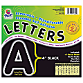 Pacon® Self-Adhesive Letters, 4", Black, Pack Of 78