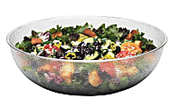 Cambro Camwear Round Pebbled Bowls, 15", Clear, Set Of 4 Bowls