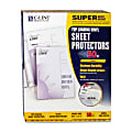C-Line® Vinyl Top-Loading Sheet Protectors, 8 1/2" x 11", Box Of 50