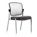 HON® Ceres® Mesh-Back Side Chair, With Arms And Casters, 35"H x 24 1/2"W x 25"D, Cardinal Fabric 1 thumbnail image