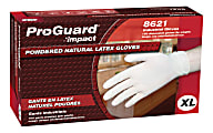 ProGuard Disposable Latex Powdered Gloves, X-Large, Box Of 100
