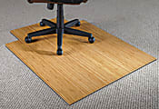 Realspace® Bamboo Chair Mat, 36"W x 48"D, 3/16" Thick, Natural