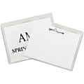 C-Line Pin Style Name Badge Holder Kit - Folded Holders with Inserts, 4 x 3, 100/BX, 94043 1 thumbnail image