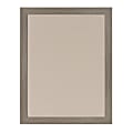 DesignOvations Beatrice Non-Magnetic Framed Linen Fabric Pinboard, 23” x 29", Tan, Gray Plastic Frame 1 thumbnail image