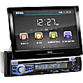 BOSS AUDIO BV9976B Single-DIN 7 inch Motorized Touchscreen DVD Player, Receiver, Bluetooth, Wireless Remote