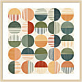 Amanti Art Born to Roam Pattern II by Janelle Penner Wood Framed Wall Art Print, 33”H x 33”W, Natural 1 thumbnail image